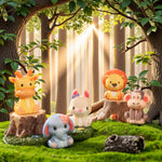 DMIGHT 24PCS Safari Animal Squishy Toys for Kids' Parties, Classroom Rewards, and Goodie Bags