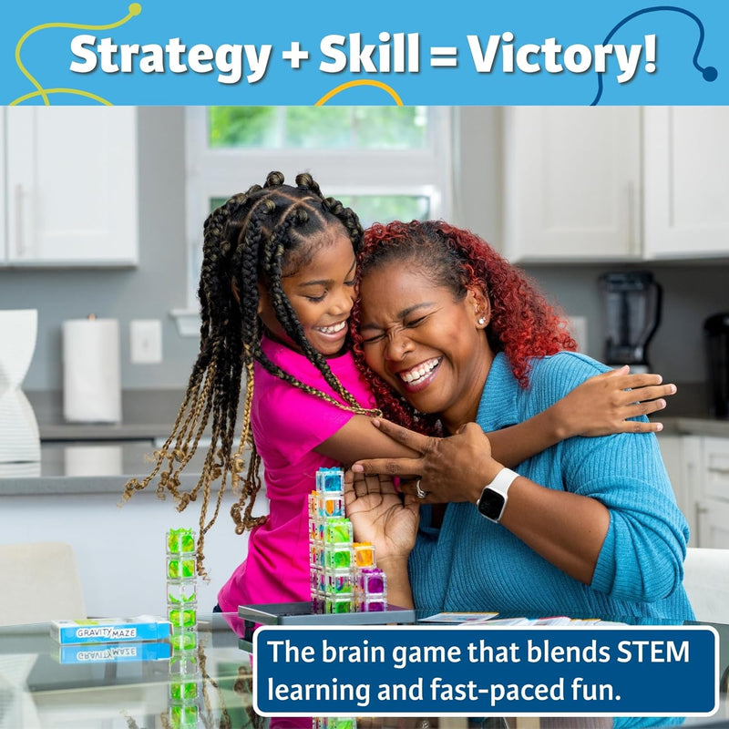 ThinkFun gravity maze for kids 8-12 - logic game with 9 towers and 3 marbles - STEM toy for boys and girls