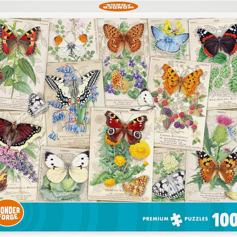 Wonder Forge Butterfly Splendor 1000 Piece Jigsaw Puzzle for Adults with Perfectly Fitting Pieces