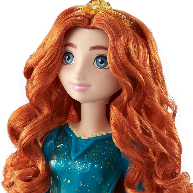 Mattel Disney Princess Merida Doll in Sparkling Fashion with Removable Skirt, Tiara and Shoes, Posable & Collectible, Inspired by Brave Movie