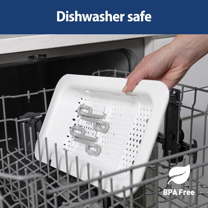 Dr. Brown's Sink Caddy for Baby Bottles and Parts with Two Brush Holders, Over the Sink Kitchen Storage, Drying Rack, and Organizer, BPA-Free