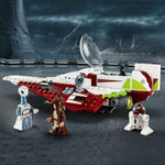 LEGO Star Wars OBI-Wan Kenobi's Jedi Starfighter, 75333, with Minifigures, Lightsaber, and Clone Starship