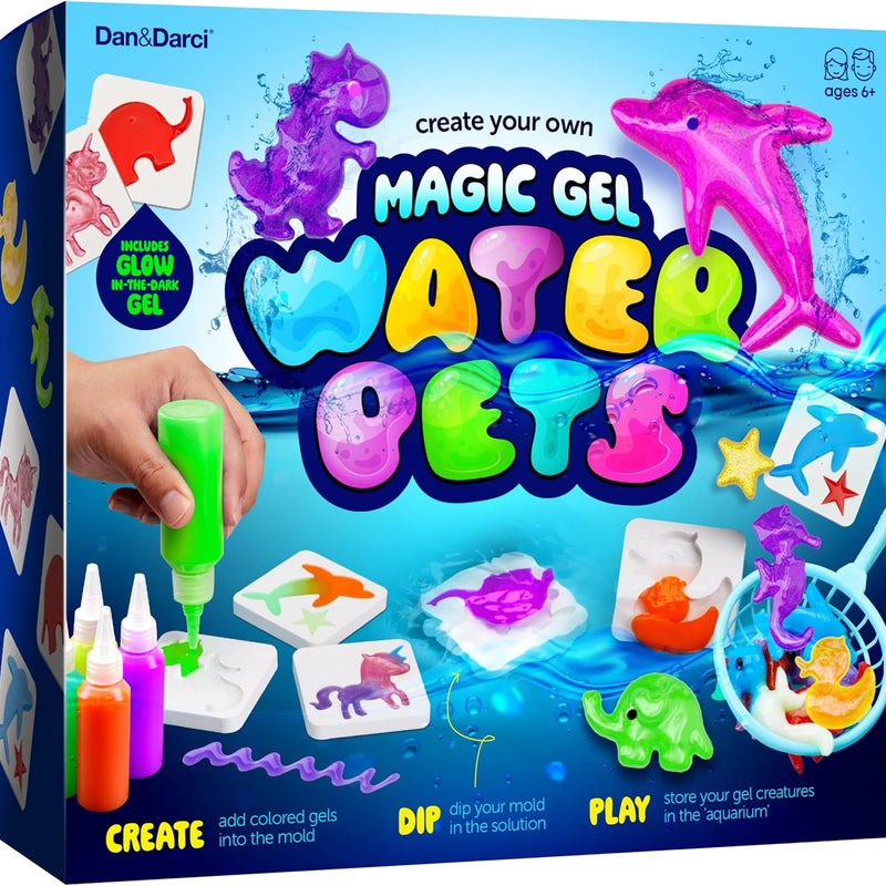Magic Gel Water Pets Kit for Kids - Gifts for Kids - Squishy Maker Set | Craft for Kids - Gifts for Boys & Girls - Make Your Own Squishies Toys Crafts - Aqua Fairy Magic Elf Toy Kit - Birthday Gifts