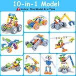 ToyTonix 10-in-1 STEM Engineering Building Kit for Kids 4+, 167PCS Creative Construction Toy