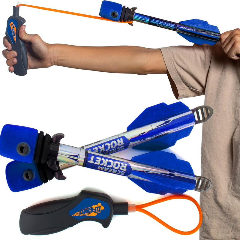 Toy Rocket Launcher for Kids: Outdoor Toys Slingshot Rocket Launchers - Best 6-10 Year Old Boy Gifts for Teens Boys & Girls All Ages - Fun Summer Toys 5 6 7 8 9 10 11 12+ Year Old Boy Birthday Gifts