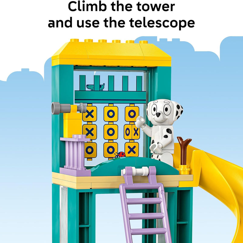 LEGO Bluey Playground Fun with Bluey and Chloe Sensory Building Blocks, Preschool Pretend Play & Learning Toys for Kids, 4 Year Old Girl & Boy Birthday Gifts