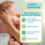 Pampers Pure Baby Diapers, Size 4 (22-37 lbs), 150, Up to 100% Leakproof, Premium Hypoallergenic Soft Diapers