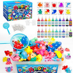 Kiditos Magic Water Elf Toy Kit,Squishies for Kids, DIY Sensory Craft Kit | 10 Gels & 6 Molds, Make Your Own Magic Water Pets, STEM Science Activity, Party Favors & Birthday Gifts for Kids Ages 3+
