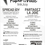 Paper Mate InkJoy 300RT Retractable Ballpoint Pens, Medium Point, Black/Red/Blue Ink, 8 Pack (1945918)