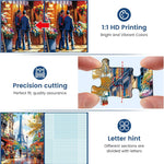 1000 Pieces Puzzle for Adults - Charming Paris Puzzle for Adults Children - Recycled Paper Jigsaw Puzzle 1000 Pieces - Fun and Challenging Family Game Great Gift Idea, Finished Size is 28 * 20 in