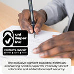 Uni-Ball Jetstream RT Pens - NY Times Wirecutter Best Pen for Over a Decade - Pack of 3 Black Fine Point Pens, 0.7mm - Back to School Pens, Ballpoint Pens