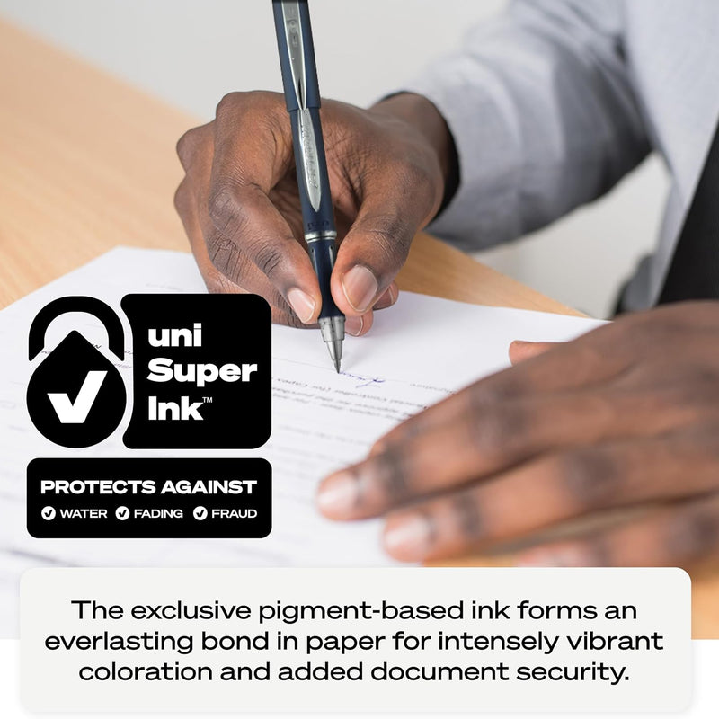 Uni-Ball Jetstream RT Pens - NY Times Wirecutter Best Pen for Over a Decade - Pack of 3 Black Fine Point Pens, 0.7mm - Back to School Pens, Ballpoint Pens