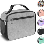 Kids Lunch Box for Boys Girls Lunch Bag Insulated Durable Lunchbox Children Lunch Tote Bag for School Black