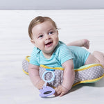 Taf Toys Baby Tummy Time Support Pillow | Comfortable, Ergonomic Design for 2-6 Month Olds, Detachable Toys