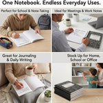 Trail maker (50 Pack Bulk Composition Notebooks, Wide Ruled Marble Cover, 200 Pages (100 Sheets), 9.75 x 7.5, Bulk School Supplies for Classroom, Office & School Donations