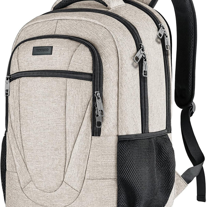 BIKROD Travel Laptop Backpack, 17 Inch Extra Large School Backpacks for Teen Boys and Girls, Black Water Resistant Women Back Pack, Business Men Sturdy Computer Bag