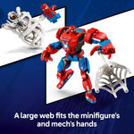 LEGO Marvel Spider-Man Mech Action Toy Set - Ages 6+ Buildable Spider-Man Figure with Movable Arms and Legs