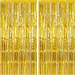 Blue Party Decorations 2 Pack Ocean Party Streamers Tinsel Fringe Curtains Photo Booth Props Celebration Decorations Set