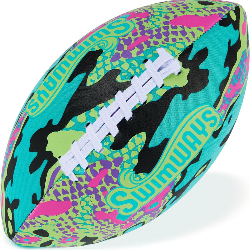 Swimways Hydro Waterproof Football, Outdoor Games for Adults and Kids, Swimming Pool Accessories and Pool Party Games,9.25 Inches, Green