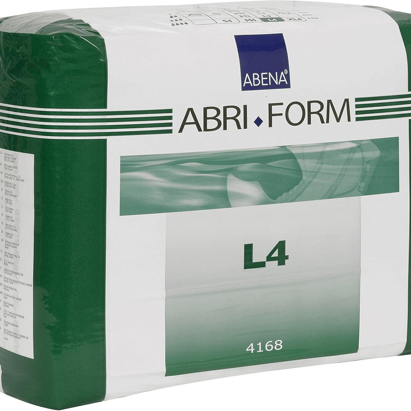 Abena Abri-Form Comfort Plastic-Backed Briefs, Level 4, (Medium To Large Sizes) Medium, 14 Count | Disposable