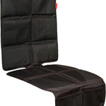 Lusso Gear Car Seat Protector for Baby Car Seat - Thick Padding - Seat Protector Under Baby Car Seat with 2 Mesh Storage Pockets - Black Waterproof Baby Car Seat Protector - Non-Slip Padded Backing