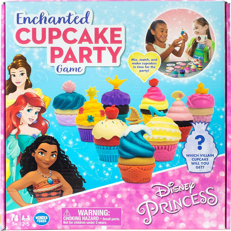 Wonder Forge Disney Princess Enchanted Cupcake Party Game - Exciting Matching Game | Fun for Kids & Adults | Ideal for Disney Princesses Enthusiasts | Two Game Modes | Gaming Experience