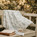 Muslin Receiving Blankets 5 Pack, Soft Swaddle Wraps for Newborn Babies | Breathable Skin-Friendly Muslin Cotton, Neutral Swaddle Blanket for Boys & Girls, Newborn Baby Essential, Bright Leaves