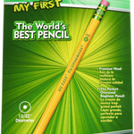 Ticonderoga My First Wood-Cased Pencils, 2 HB, Yellow, 36 Count