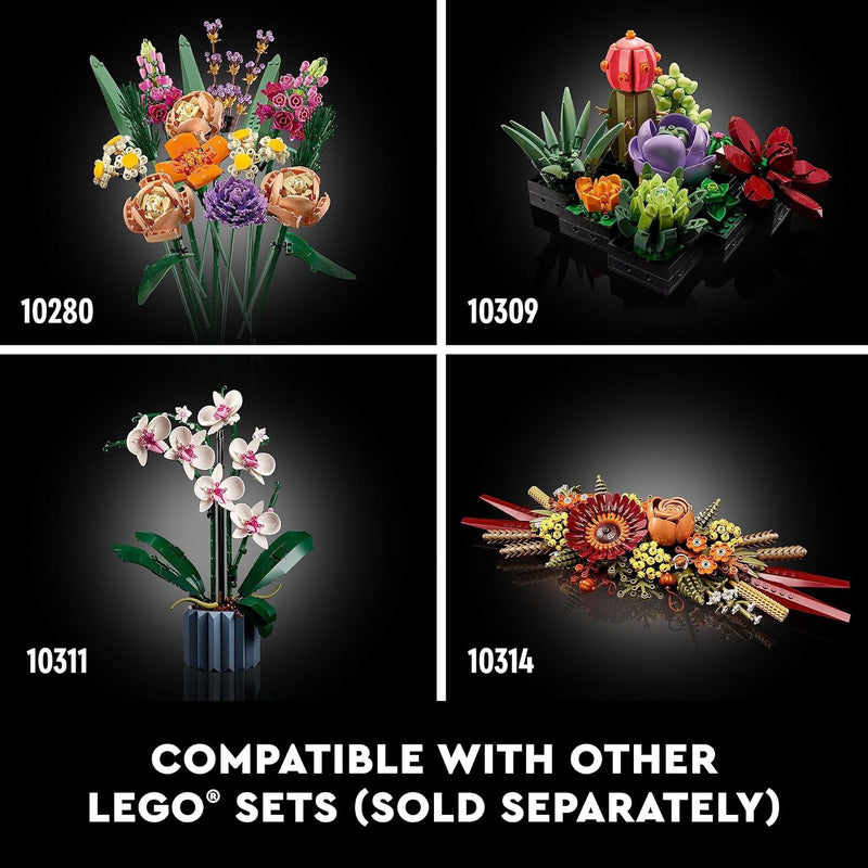 LEGO Botanicals Artificial Wildflower Bouquet Building Set for Home Decoration, Adults Ages 18+ - 10313