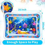 Yeeeasy Inflatable Tummy Time Water Mat for Babies, Infants & Toddlers 3-24 Months - Promotes Development & Sensory Enjoyment