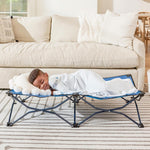 Regalo My Cot® Portable Toddler Bed, Foldable Kids Travel Bed & Camping Cot, Lightweight Sleeping Cot for Toddlers, Indoor/Outdoor, 46.5” x 24” x 9.5”, Pink
