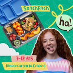 AOHEA Stainless Steel Bento Box Kids, Kids Metal Bento Lunch Box BPA Free Lunch Box Containers 304 Stainless Steel Bento Box for School and Office(Bule)