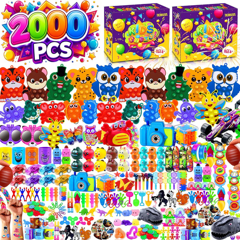 40-piece Vibrant Fidget Toy Set for Kids, Classroom Prizes, Birthday Gifts, and Stress Relief