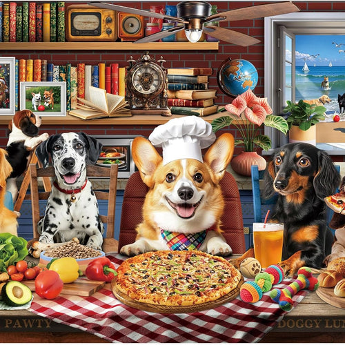BenBen 500-Piece Adult Jigsaw Puzzle with HD Printing, Dog Theme, Thick Cardboard, Family Game Night