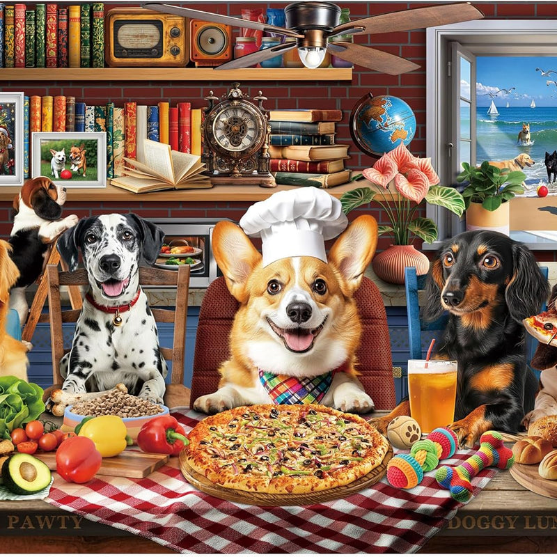 BenBen 500-Piece Adult Jigsaw Puzzle with HD Printing, Dog Theme, Thick Cardboard, Family Game Night