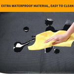 2 Pack Kick Mat Backseat Protector,Back Seat Cover for Kids,Car Seat Back Protectors with 2 Pocket Storage Organizer for Car, SUV, Minivan or Truck Seats (Black)