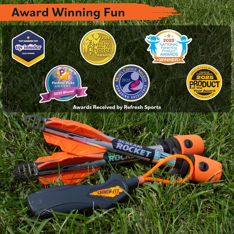 Toy Rocket Launcher for Kids: Outdoor Toys Slingshot Rocket Launchers - Best 6-10 Year Old Boy Gifts for Teens Boys & Girls All Ages - Fun Summer Toys 5 6 7 8 9 10 11 12+ Year Old Boy Birthday Gifts