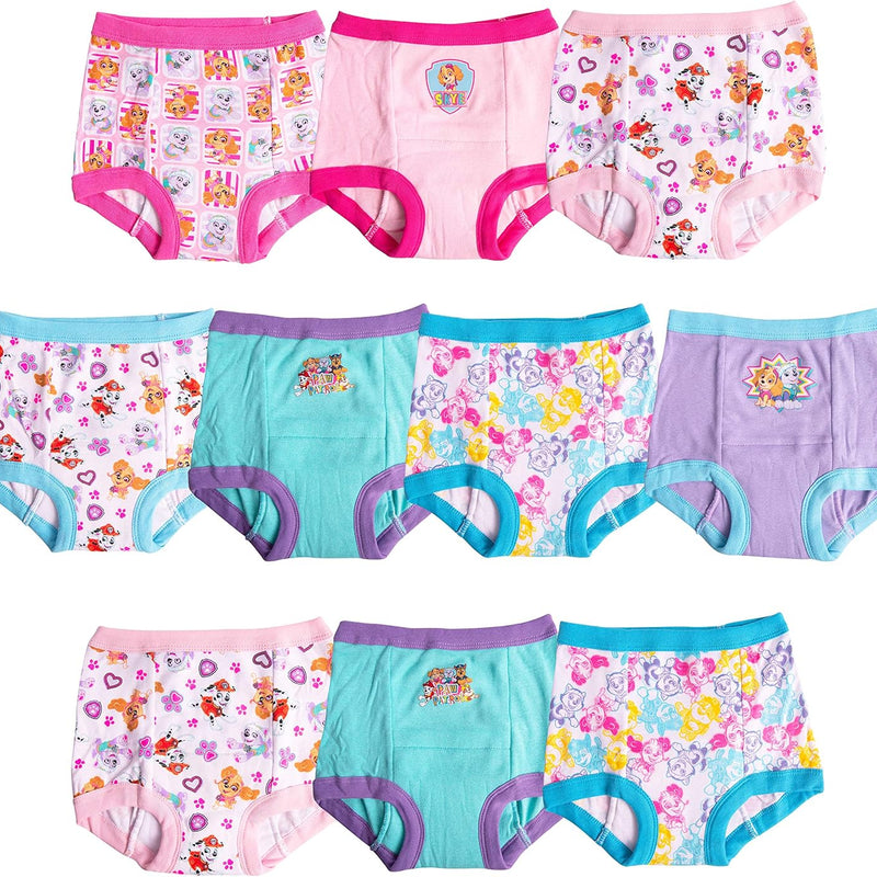 Paw Patrol Girls' Toddler Potty Training Pants With Chase, Skye & More With Success Chart & Stickers Size 18, 2t, 3t, 4t