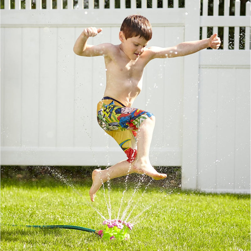 Melissa & Doug Sunny Patch Pretty Petals Flower Sprinkler Toy for Kids Outdoor Water Play