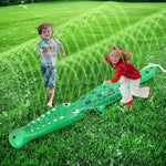 Water Sprinkler for Kids, Large Crocodile Inflatable Sprinkler | Kids Sprinklers for Yard, Outdoor Water Toys Spray Summer Water Play for Boys Girls Dogs Backyard