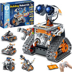 Sillbird 5-in-1 Programmable Robot Building Kit, STEM Toys for Boys 8-12