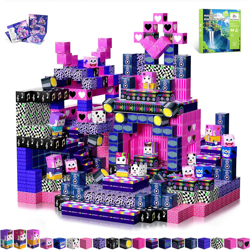 150Pcs Magnetic Building Blocks for Kids, Sensory Toy for STEM, Christmas Gifts