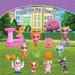 Disney Jr. SuperKitties Kittydale Figure Set with Accessories, 15-Pieces, Collectible Figurines, Toy for Fans, Girls, Kids, Ages 3 and Up by Just Play