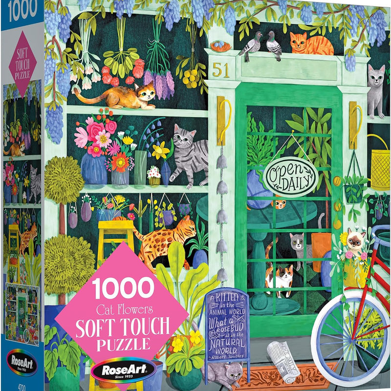 RoseArt Soft Touch Backyard Country Farm Scene 1000 Piece Jigsaw Puzzle for Adults
