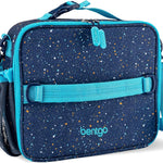 Bentgo Kids Lunch Bag - Durable, Double-Insulated Lunch Bag for Kids 3+; Holds Lunch Box, Water Bottle, & Snacks; Easy-Clean Water-Resistant Fabric & Multiple Zippered Pockets (Construction Trucks)