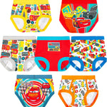 Disney Boys' Pixar Cars Toddler Potty Training Pant & Brief Combo Option, Stickers & Tracking Chart in Sizes 18m, 2t, 3t, 4t