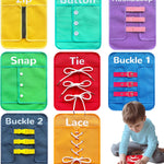 Craftstory Toddlers Montessori Busy-Board for 3-5 year girls boys gifts development of fine motor skills