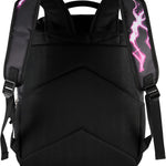 AI ACCESSORY INNOVATIONS K-Pop Demon Hunters Huntrix 16” Backpack for Girls, Featuring Rumi, Zoey, Mira, Rubber Molded Bag Charm, Huntrix
