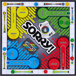 Classic Sorry! Hasbro Board Game for Kids Ages 6 and Up with 4 Pawns and Family Game Night Fun
