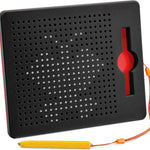 Magnetic Drawing Board for Kids & Toddlers, Airplane & Car Ride Activities | Magnetic Tablet Toy with Beads & Stylus Pen, Travel Toys for Toddlers, Road Trip & Flight Activity, Gift for Boys & Girls